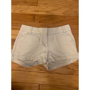 J. Crew, women's chino tan cotton casual shorts, size 2